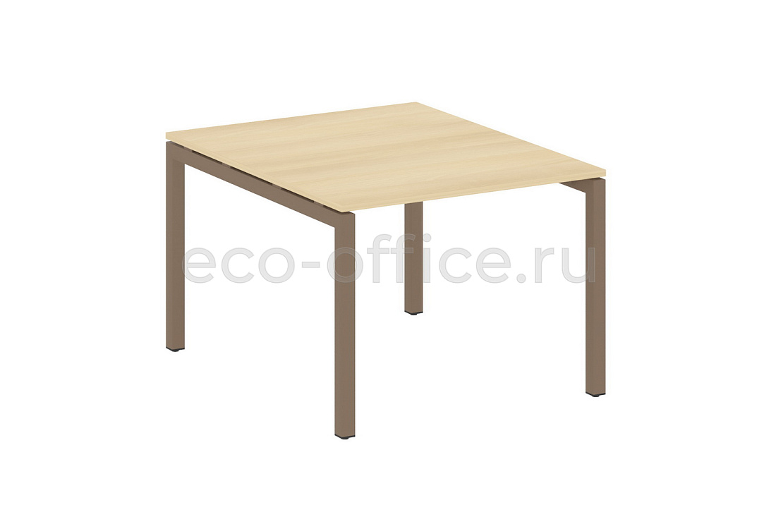 Стол переговорный (1 столешница) METAL SYSTEM QUATTRO 5x5 50БП.ПРГ-1.1 Акация Лорка / Мокко металл купить в Москве