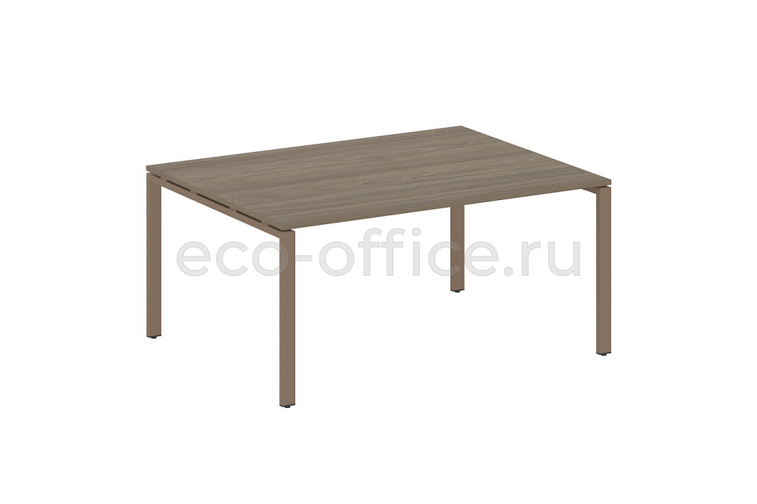 Стол переговорный (1 столешница) METAL SYSTEM STYLE БП.ПРГ-1.4 Вяз Благородный / Мокко металл  стоимость