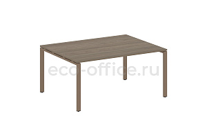 Стол переговорный (1 столешница) METAL SYSTEM STYLE БП.ПРГ-1.4 Вяз Благородный / Мокко металл фото