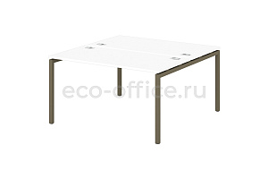 Стол-тандем на металлокаркасе 40*40 SENTIDA COLOR S-48 Тирамису фото