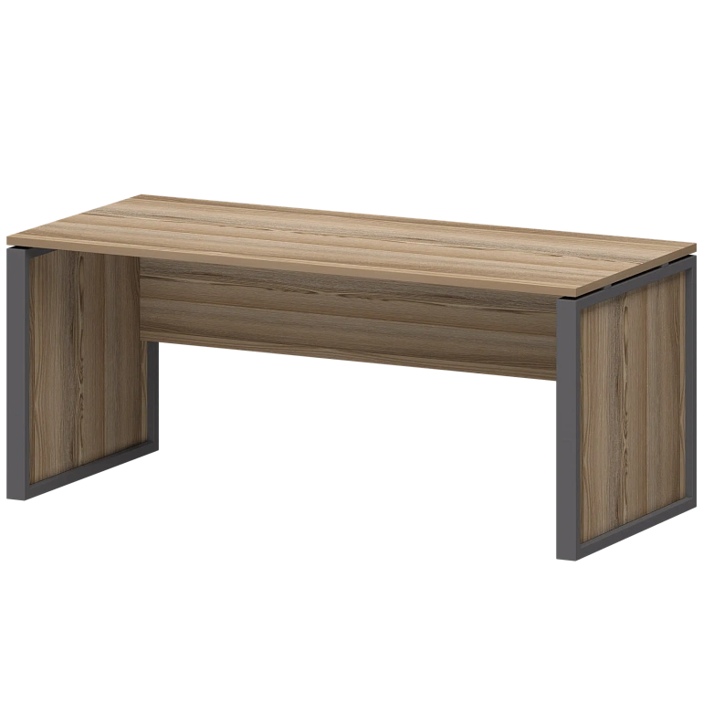 стол руководителя protech нтм-180 дуб сафари/антрацит фото