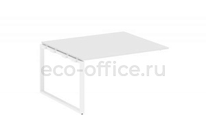 Проходной наборный элемент переговорного стола METAL SYSTEM STYLE БО.ППРГ-3 Белый / Белый металл фото
