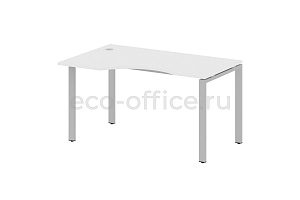 Стол криволинейный левый METAL SYSTEM STYLE БП.СА-2 (L) Белый / Серый металл фото