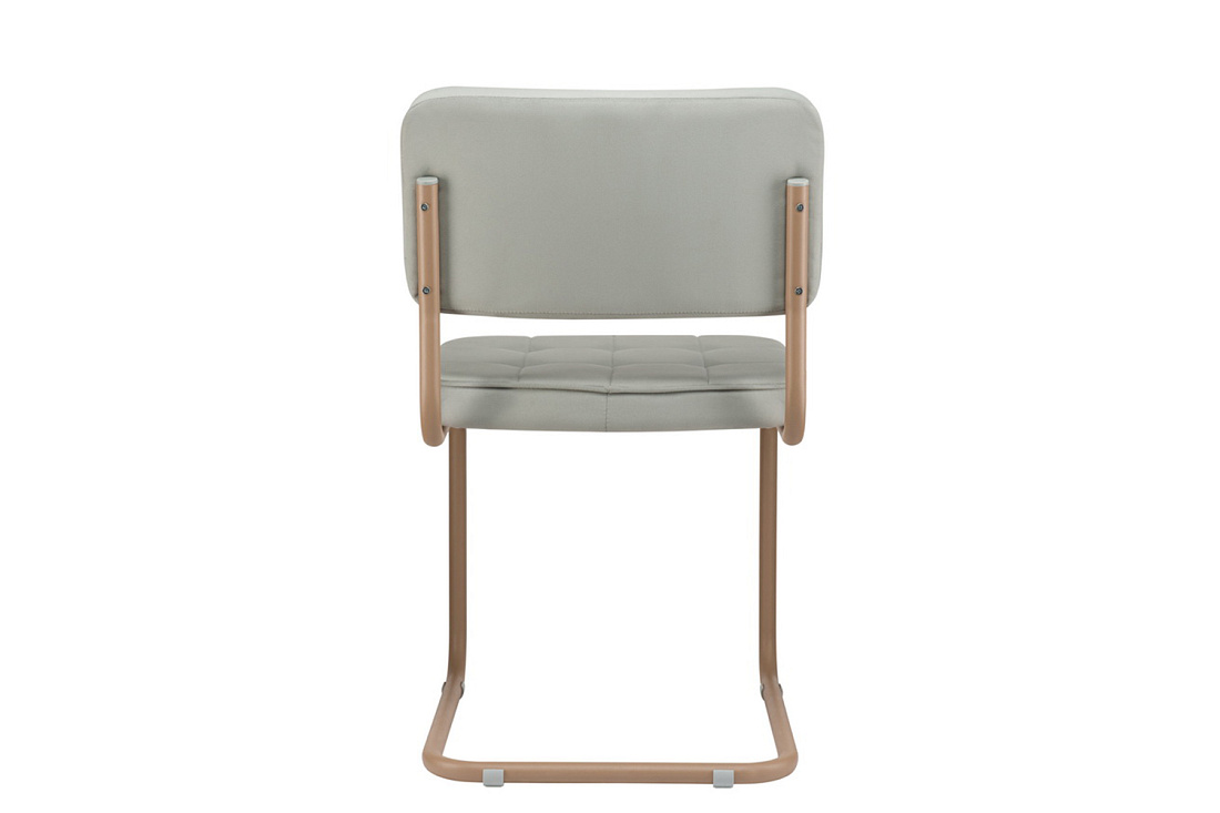 конференц-кресло eco-chair colombo comfort clm-05 серый велюр / капучино металл фото