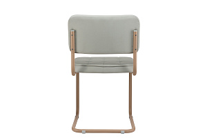 Конференц-кресло ECO-CHAIR COLOMBO Comfort CLM-05 Серый велюр / Капучино металл фото