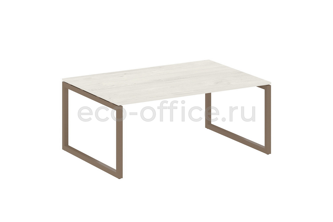 Стол переговорный (1 столешница) METAL SYSTEM QUATTRO 5x5 50БО.ПРГ-1.5 Дуб Наварра / Мокко металл  стоимость