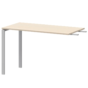 Бриф-приставка на металлокаркасе Protech АМ-120.60 Бук/Белый фото