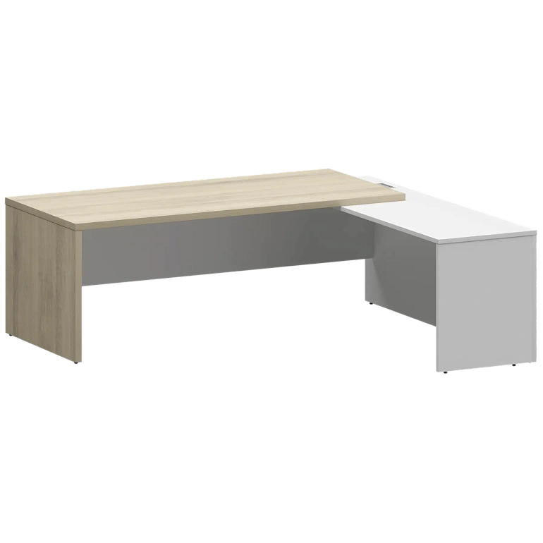 стол руководителя правый protech kzp-22r кронберг/белый фото