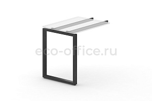 Металлокаркас на O-образной опоре 60x30 для приставки 600*600 Черный металл фото