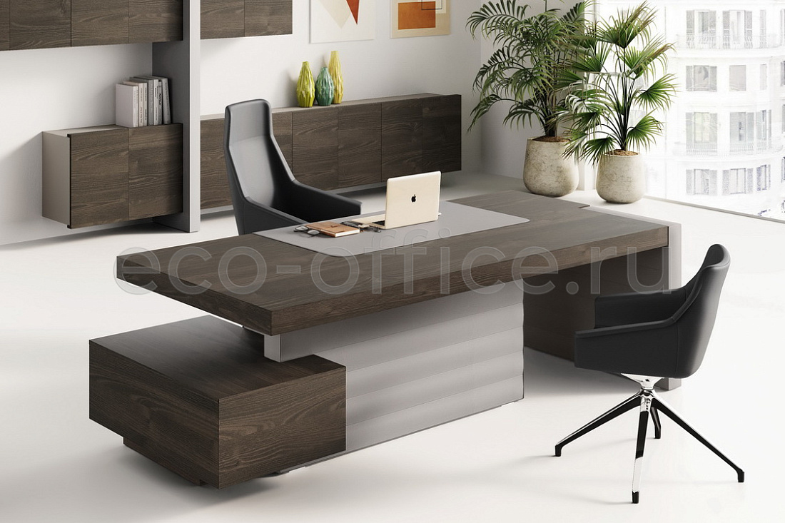 Боковая тумба правосторонняя с двумя ящиками JERA 159935 Bali Walnut (Cod.30)  стоимость