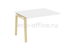 Проходной наборный элемент переговорного стола ONIX WOOD OW.NPRG-2 Белый Бриллиант / Дуб Светлый фото