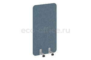 Перегородка на металлических опорах, на роликах R-LINE SOFT AP.R-80-150 Рогожка Romeo 01 / Серый металл фото