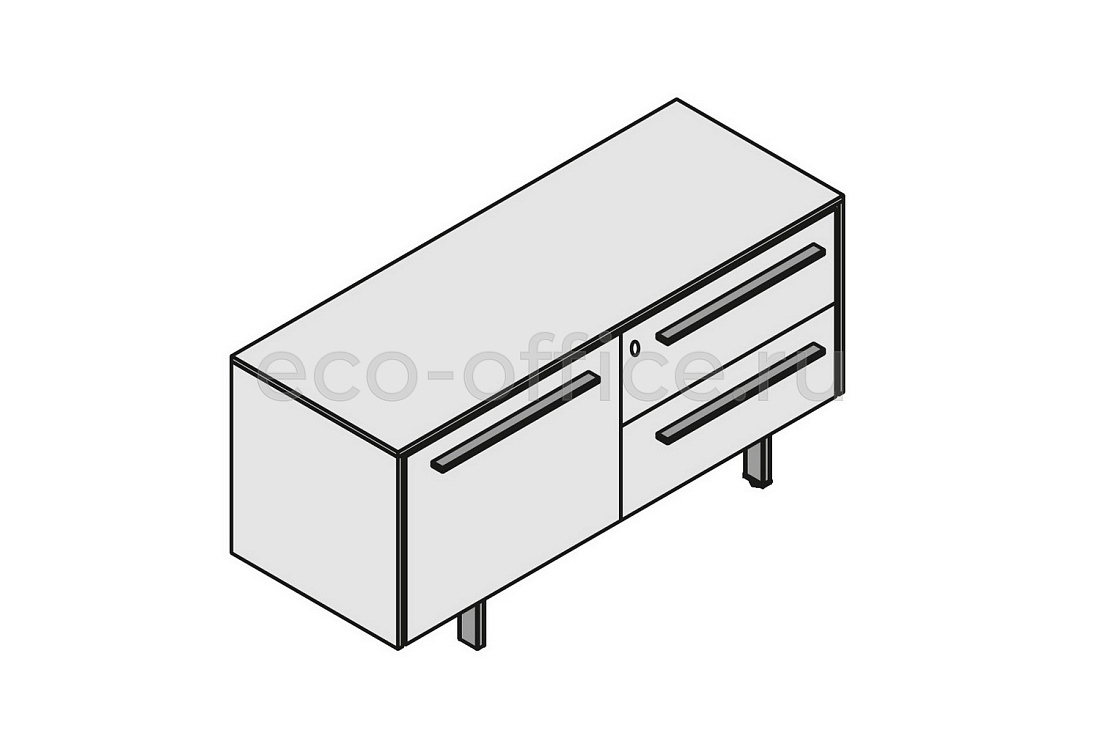Шкаф низкий Monolitico E.O.S. 118257 Light Poplar (Cod.64)  стоимость