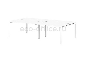 Бенч-система на металлокаркасе 60*30 SENTIDA STEEL S-142 Белый фото