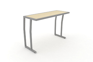 Стол учебный двухместный DESK DK-1100S Клён / Серый металл фото
