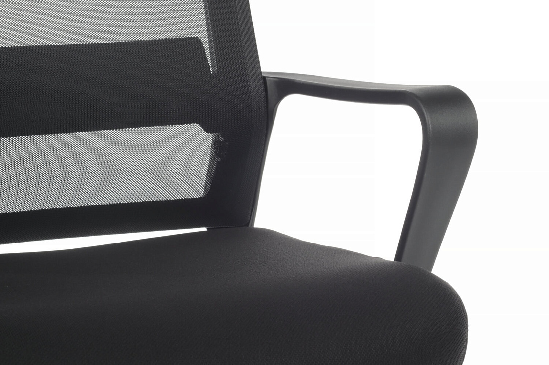 кресло rv chair mint 1029mb чёрная сетка / чёрная ткань фото