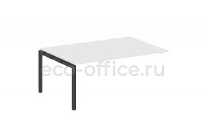 Проходной наборный элемент переговорного стола METAL SYSTEM QUATTRO 5x5 50БП.ППРГ-5 Белый / Антрацит металл фото