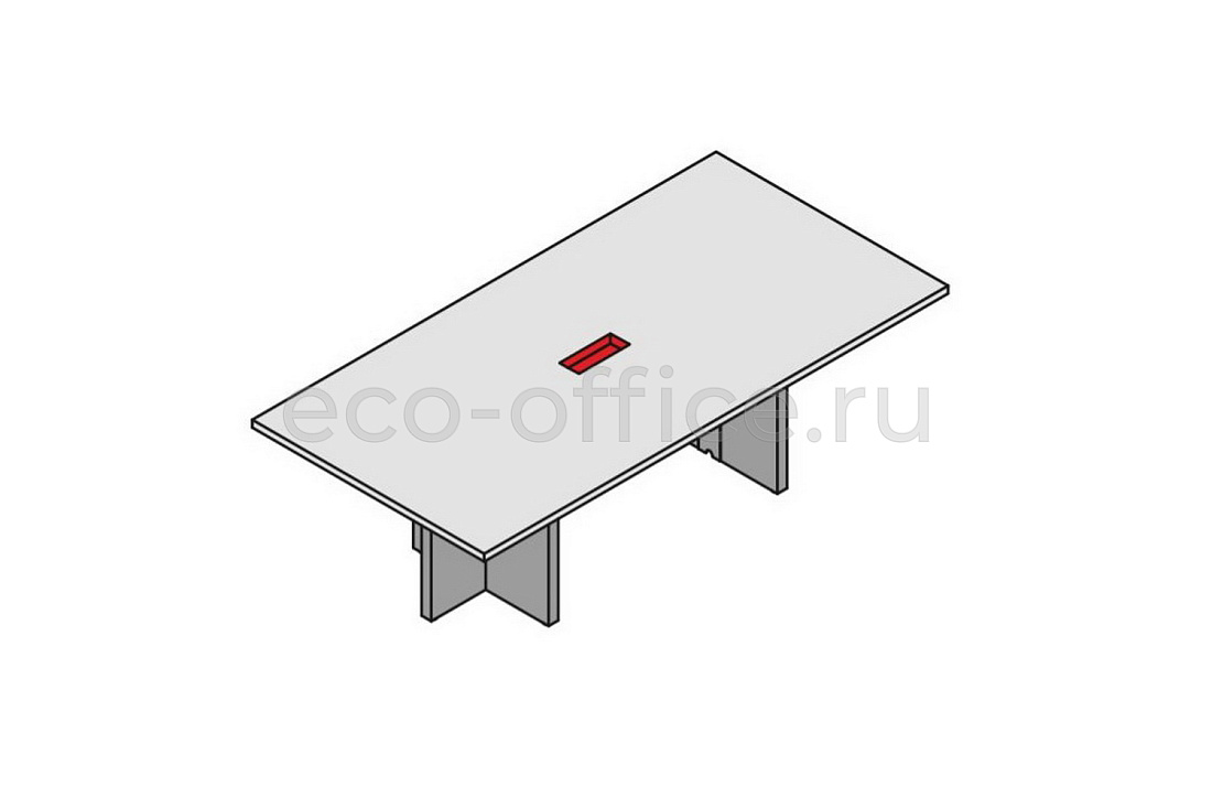Стол для совещаний прямоугольный (шпон) ELITE 174121 Modern Elm / Black (Cod.51)  стоимость