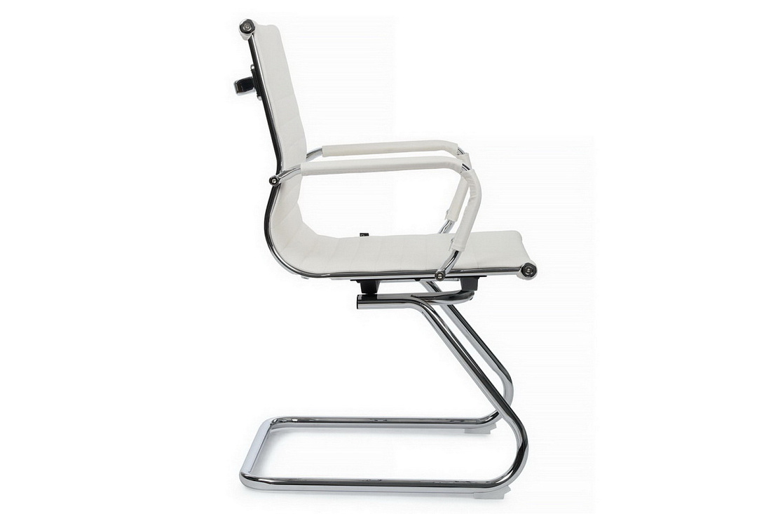 Конференц-кресло RV Chair HUGO 6002-3E Белая экокожа  стоимость