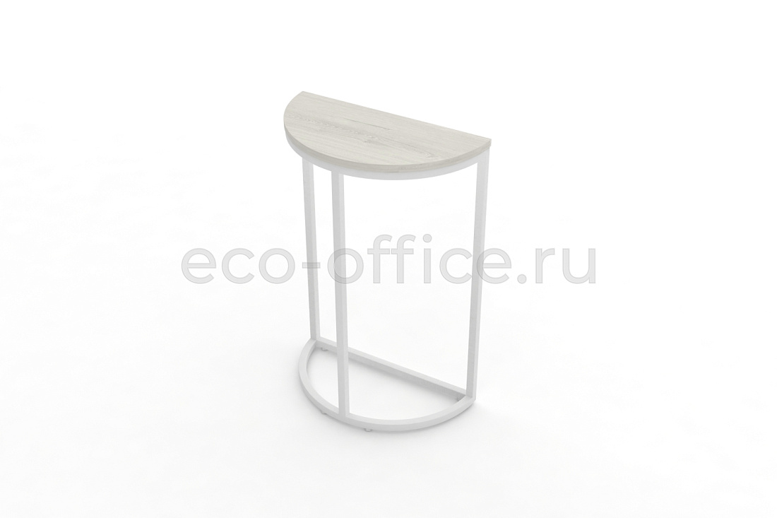 Стол журнальный SLICE-750 Дуб Наварра / Белый металл  стоимость