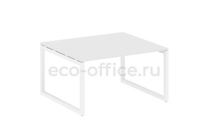 Стол переговорный (1 столешница) METAL SYSTEM QUATTRO 5x5 50БО.ПРГ-1.3 Белый / Белый металл фото