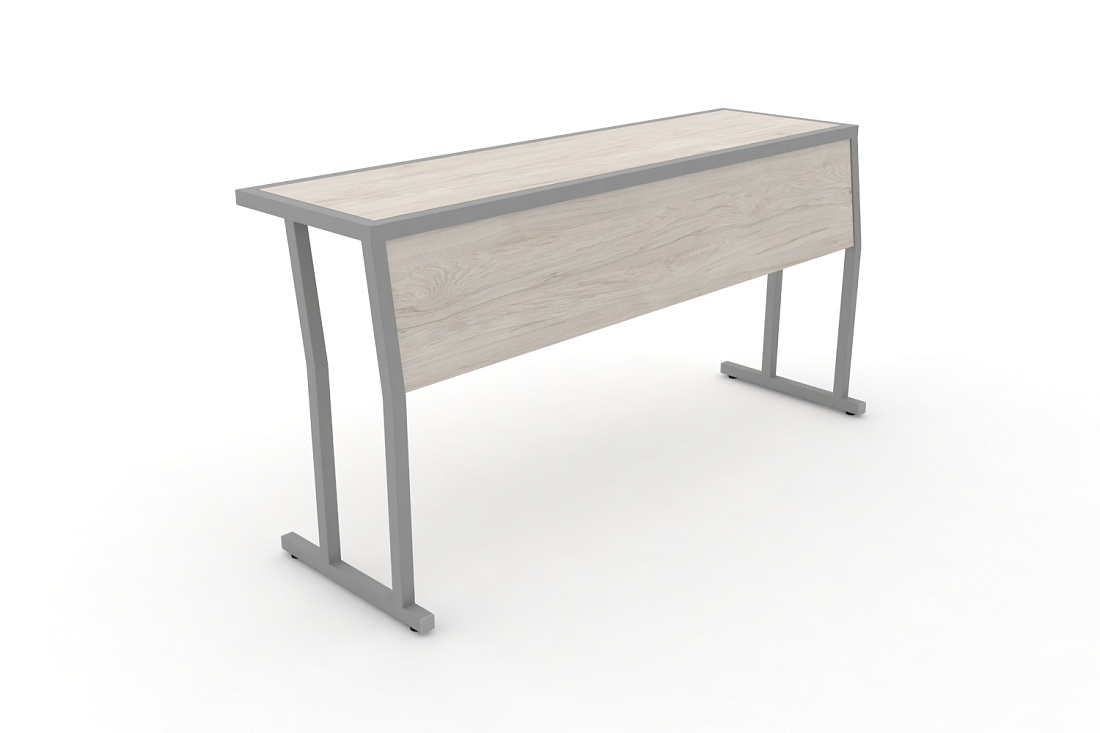 Стол учебный трехместный с царгой DESK DK-1500SP Денвер Светлый / Серый Металл  стоимость