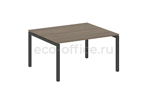 Стол переговорный (1 столешница) METAL SYSTEM QUATTRO 5x5 50БП.ПРГ-1.3 Вяз Благородный / Антрацит металл фото