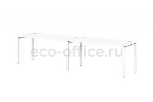 Линейный кластер на металлокаркасе 40*40 SENTIDA STEEL S-137 Белый фото