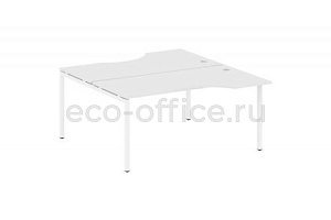 Рабочая станция криволинейная METAL SYSTEM QUATTRO 4x4 40БП.РАС-СА-2.1 Белый / Белый металл фото