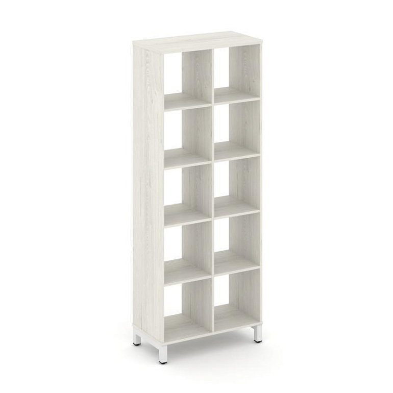 каркас стеллажа 5 яр. style project sn.ks-520 дуб наварра/металл белый фото