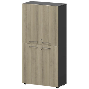 Шкаф высокий закрытый Protech СМШ48.2.28F Кронберг/Графит фото