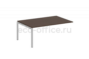 Проходной наборный элемент переговорного стола METAL SYSTEM QUATTRO 5x5 50БП.ППРГ-5 Венге Цаво / Серый металл фото