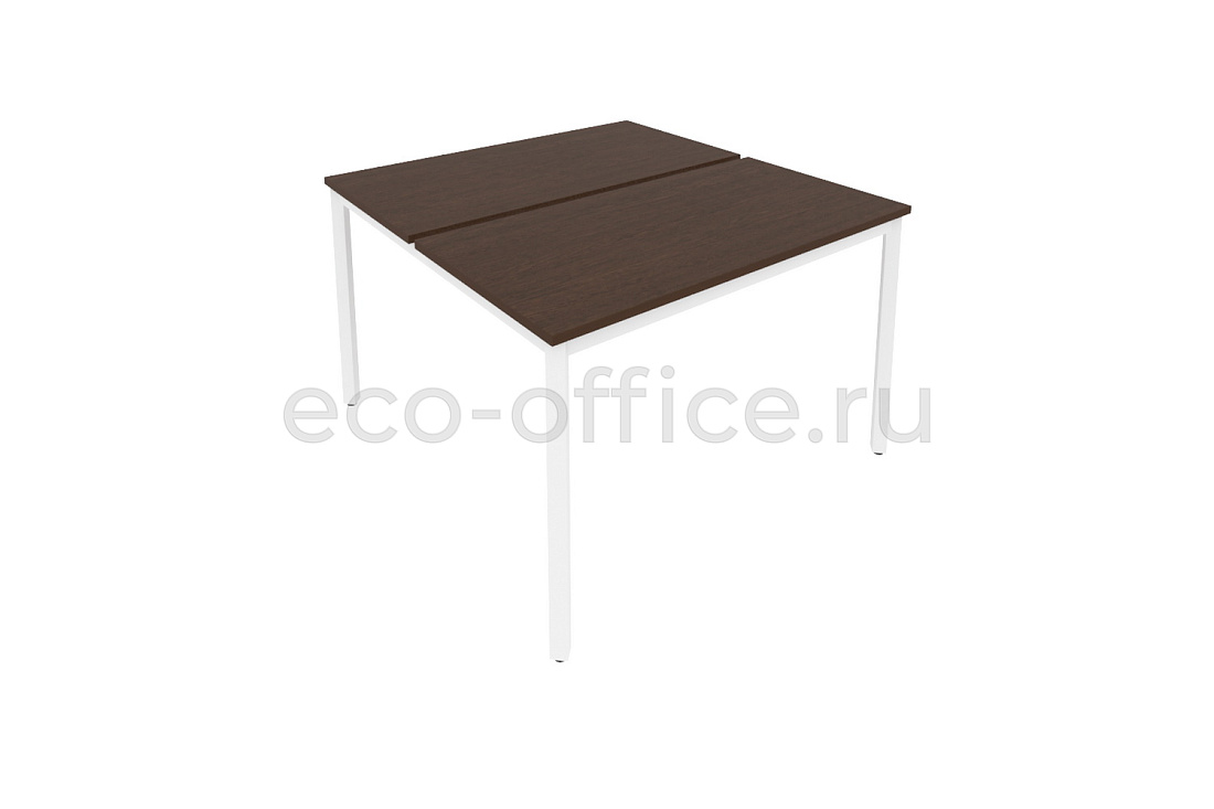 Рабочая станция на металлокаркасе SLIM SYSTEM С.СП-4.2 Венге Цаво / Белый металл купить в Москве