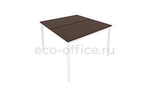 Рабочая станция на металлокаркасе SLIM SYSTEM С.СП-4.2 Венге Цаво / Белый металл фото