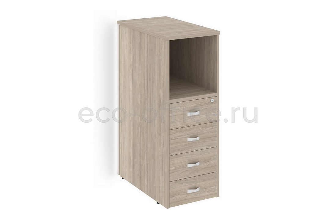 Тумба с подсветкой 4 ящика завершающая левая ONIX O.R-TV-4.S (L) Дуб Аттик  стоимость
