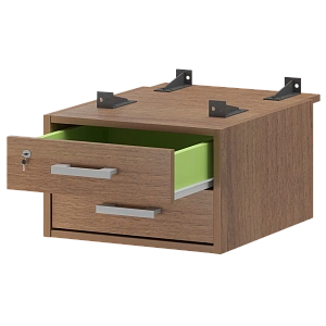 Тумба подвесная для столов на м/каркасе гл.730 мм Protech АМТ2-02М.73 Орех фото