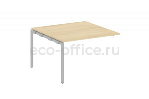 Проходной наборный элемент переговорного стола METAL SYSTEM QUATTRO 4x4 40БП.ППРГ-2 Акация Лорка / Серый металл фото