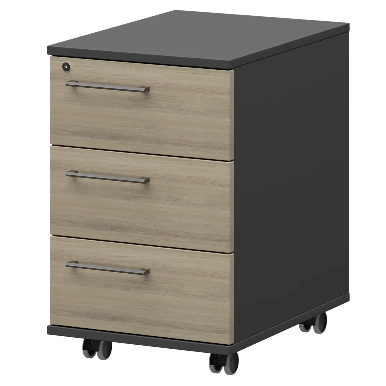 тумба мобильная/подвесная правая protech kzt-61r кронберг/графит фото