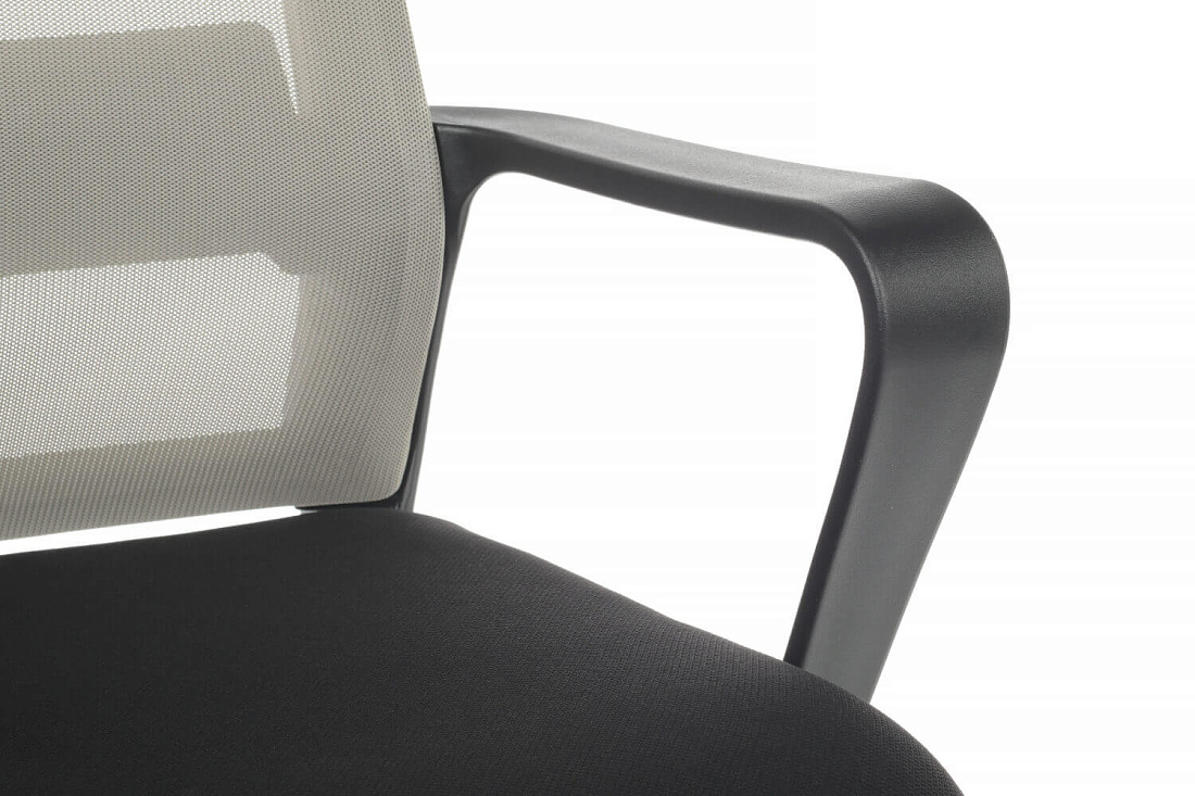 кресло rv chair mint 1029hb серая сетка / чёрная ткань фото
