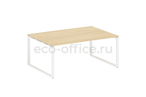 Стол переговорный (1 столешница) METAL SYSTEM STYLE БО.ПРГ-1.5 Акация Лорка / Белый металл фото