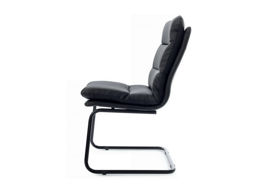 кресло rv chair pegas ps-919 чёрная экокожа / чёрный металл фото