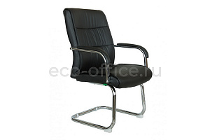 Конференц-кресло RV Chair ATOM 9249-4 Чёрная экокожа фото