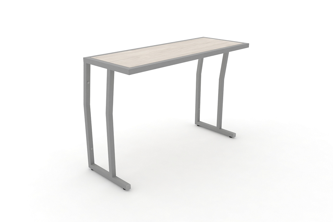 Стол учебный двухместный без царги DESK DK-1100S Денвер Светлый / Серый Металл  стоимость