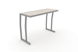 Стол учебный двухместный DESK DK-1100S Денвер Светлый / Серый металл фото