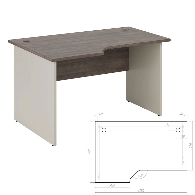 стол эргономичный левый new line nln36315331 фото