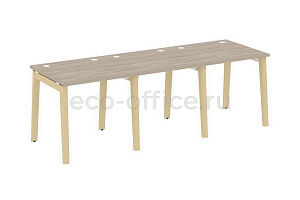 Рабочая станция на 3 рабочих места ONIX WOOD OW.RS-3.0.8 Дуб Аттик / Дуб Светлый фото