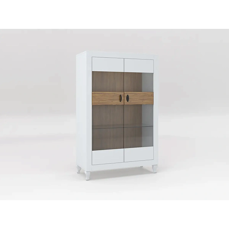 шкаф-витрина белый/engadina protech км-31 белый/энгадина фото