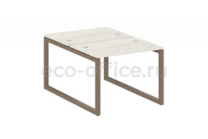 Рабочая станция METAL SYSTEM QUATTRO 5x5 50БО.РАС-СП-2.1 Дуб Наварра / Мокко металл фото