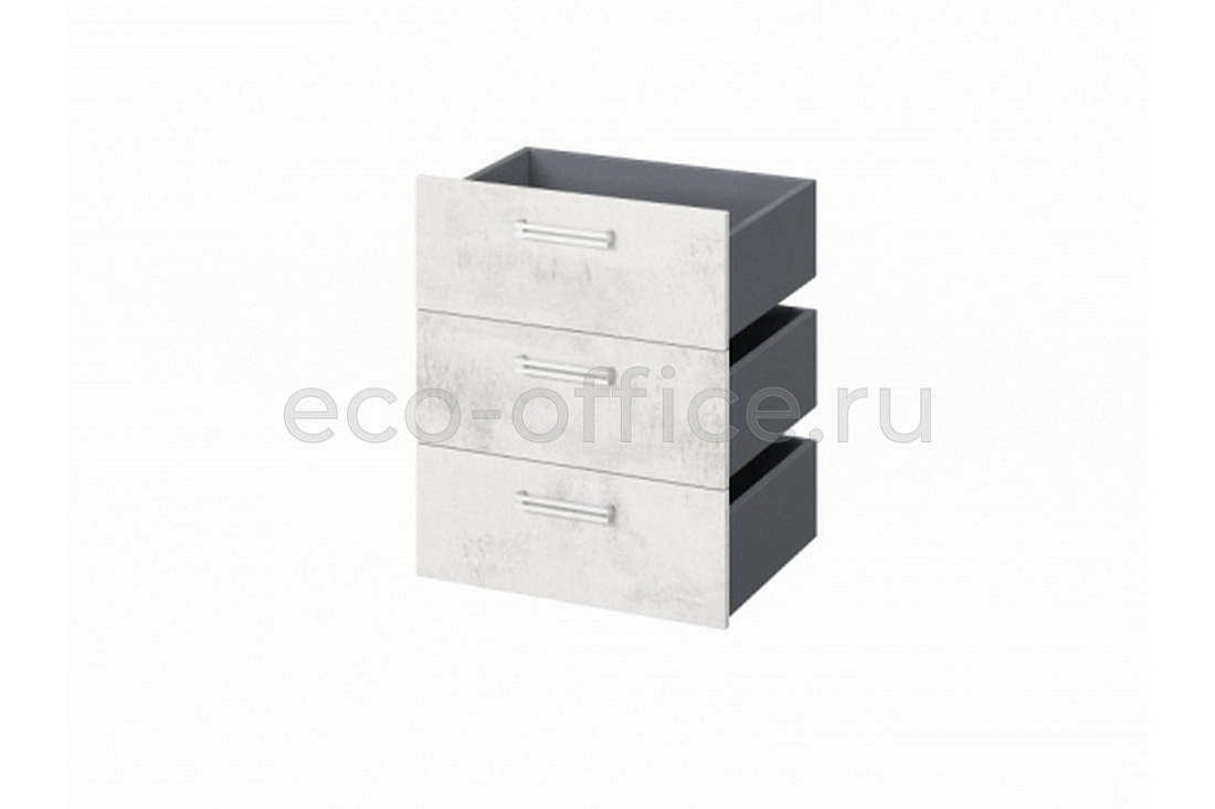 Комплект из 3 ящиков FESTUS FI-124.D Хромикс Белый  стоимость