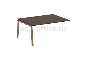 Проходной наборный элемент переговорного стола METAL SYSTEM STYLE БА.ППРГ-4 Венге Цаво / Мокко металл фото